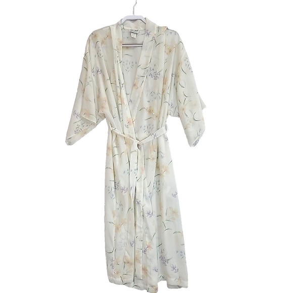 Delta burke collection Vintage Nightgown robe set Vintage Floral Boudoir Wear 2X - Picture 6 of 14